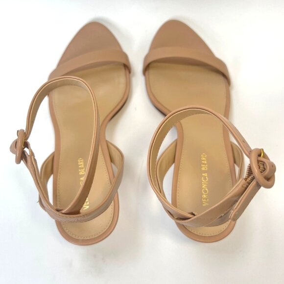 Veronica Beard Darcelle Bisquele Sandals Kitten Heels Size 7.5 - Picture 6 of 13
